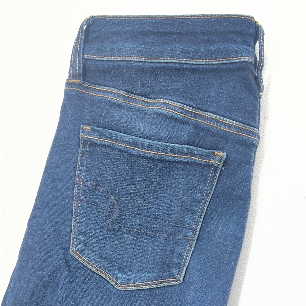 American Eagle Outfitters Dark Indigo Skinny Jeans Size 8 - Picture 5 of 8